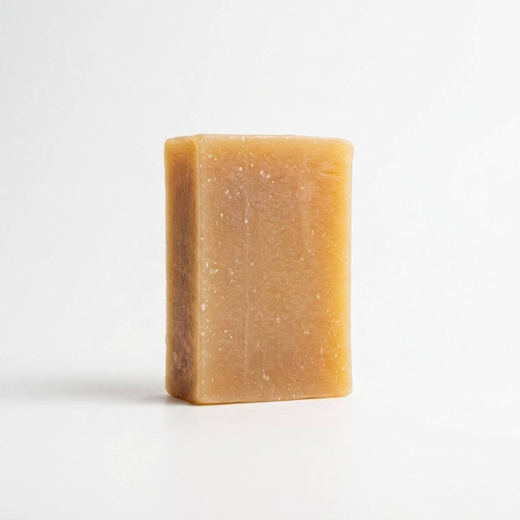 Bar of soap on a white background