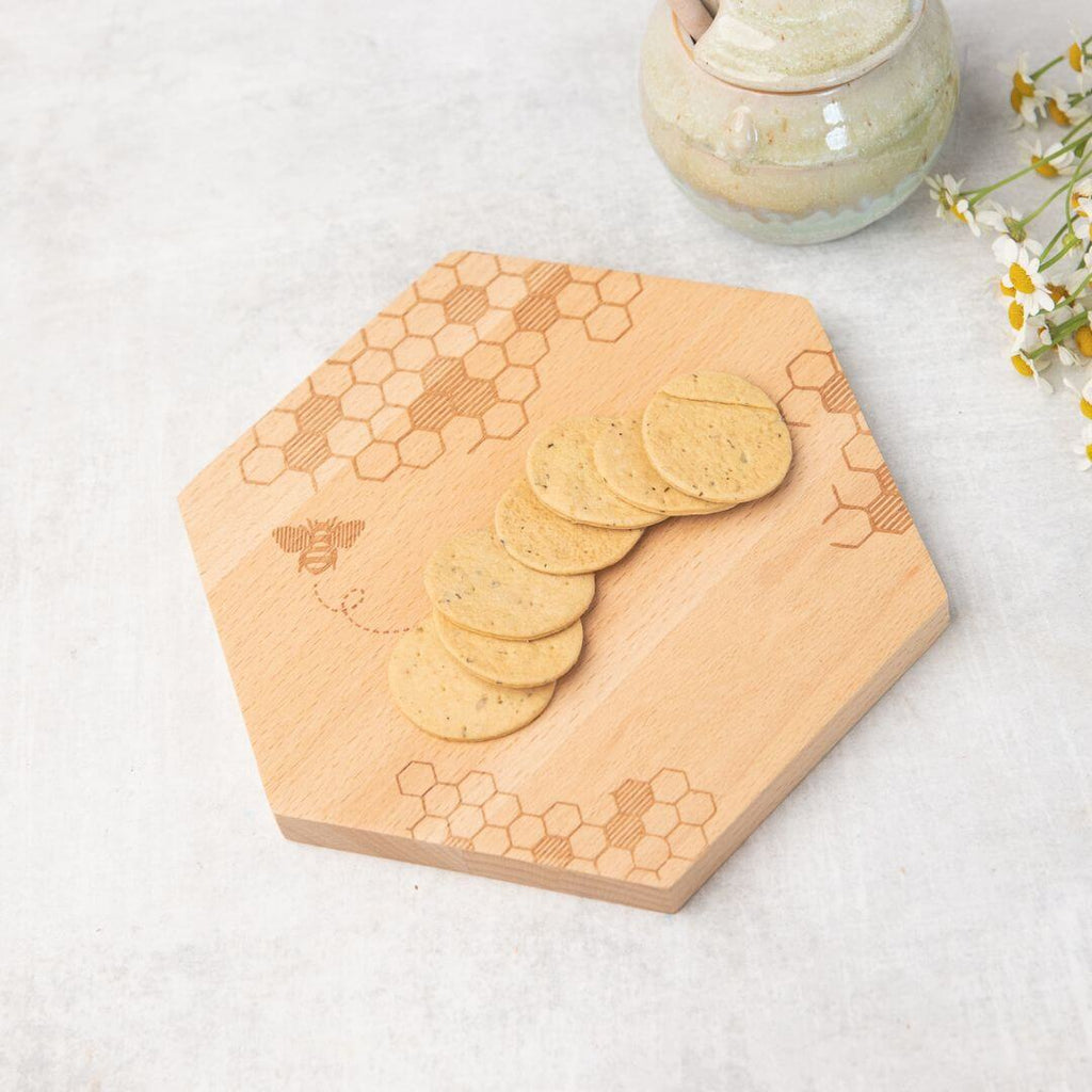 Natural Beechwood Cheese Board Shop Hygge Box