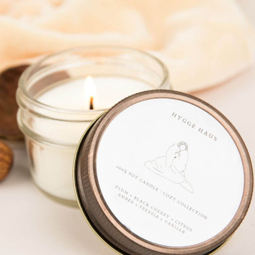 Hygge Haus Cozy Sunkissed Plum Soy Candle 