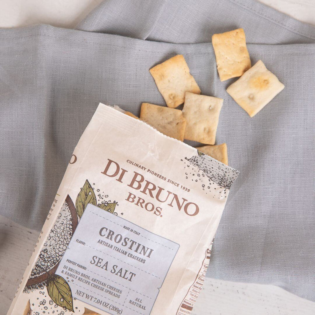 Di Bruno Sea Salt Crostini Artisan Italian Crackers 