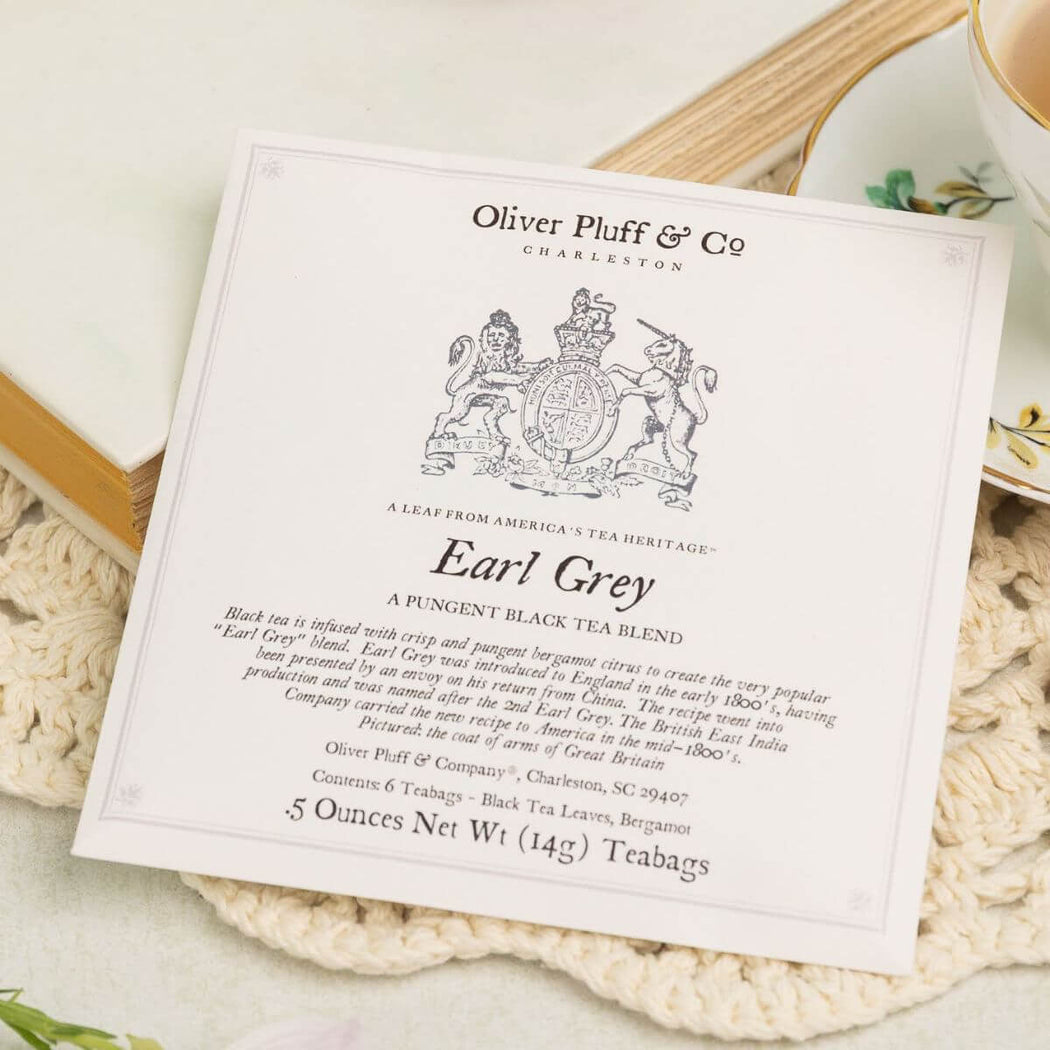 Oliver Pluff Earl Grey - 6 TeaBags | Shop Hygge Box