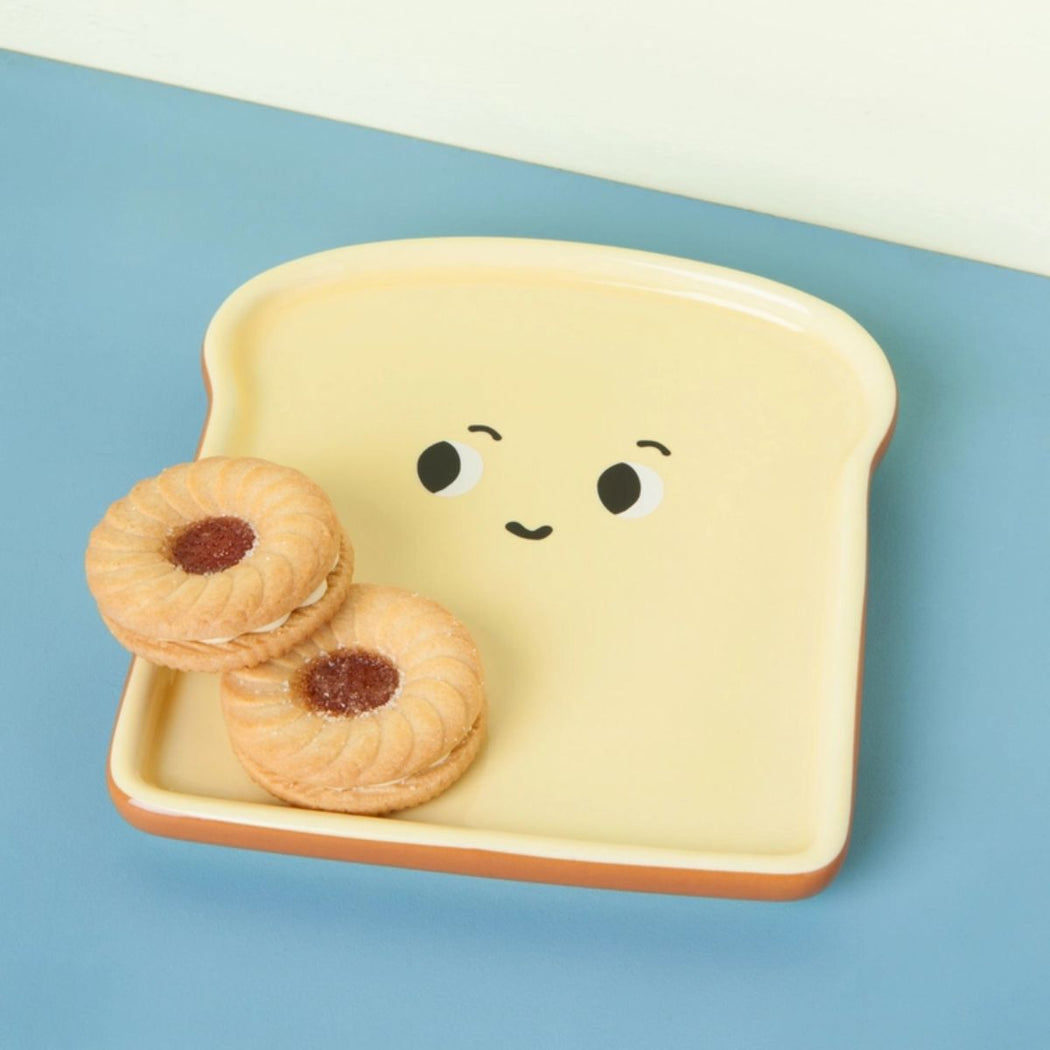 Fun Loving Toast Shape Ceramic Dish | Shop Hygge Box