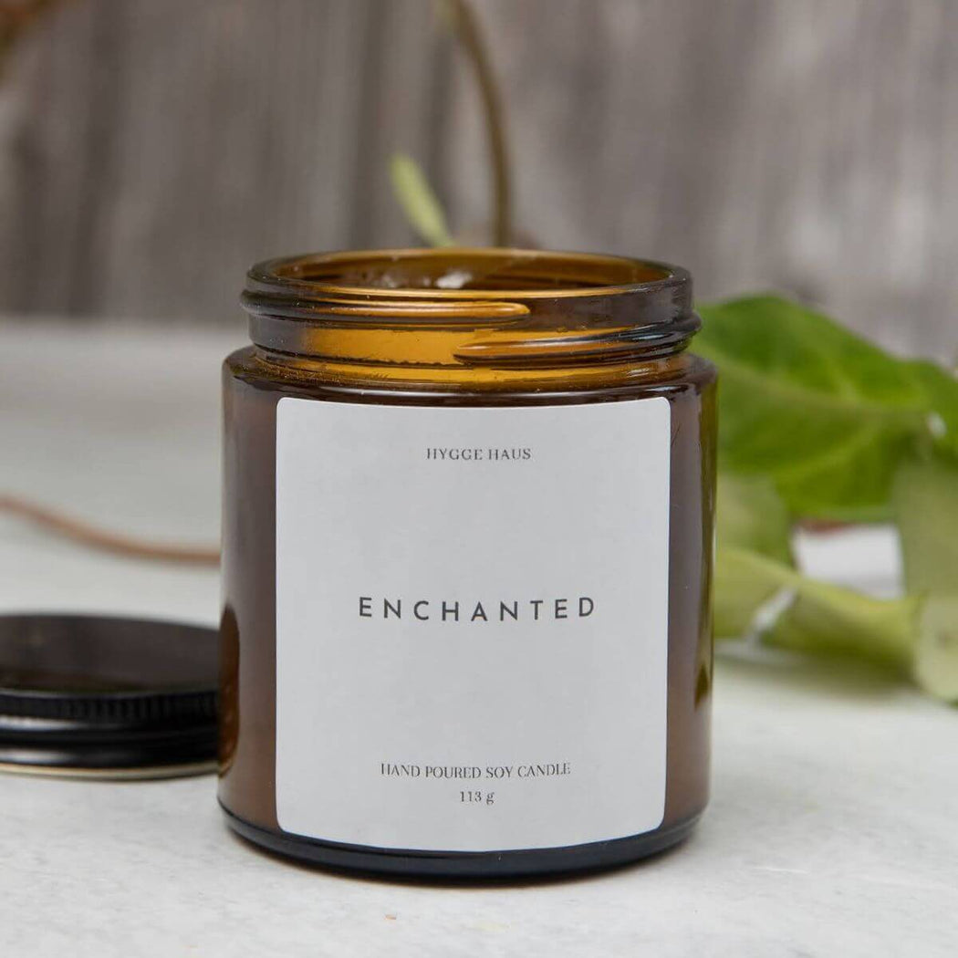 Hygge Haus Enchanted Soy Candle Floral and Fruity