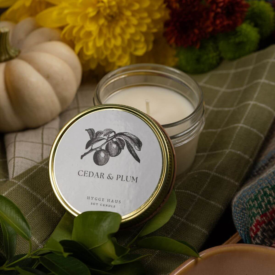 Cedar & Plum Soy Candle
