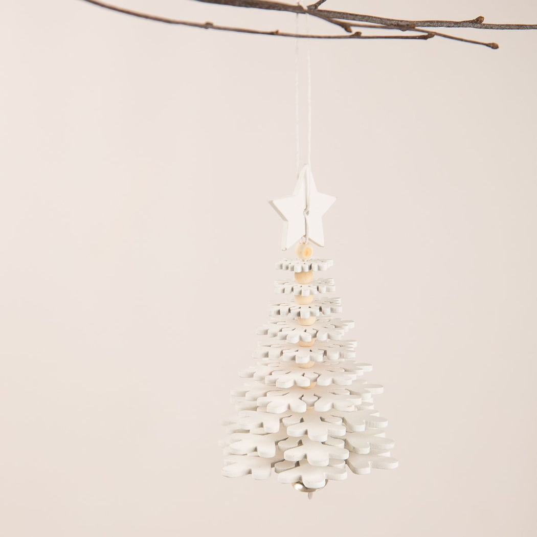 Hygge Box DIY Snowflake Tree Ornament White | Shop Hygge Box