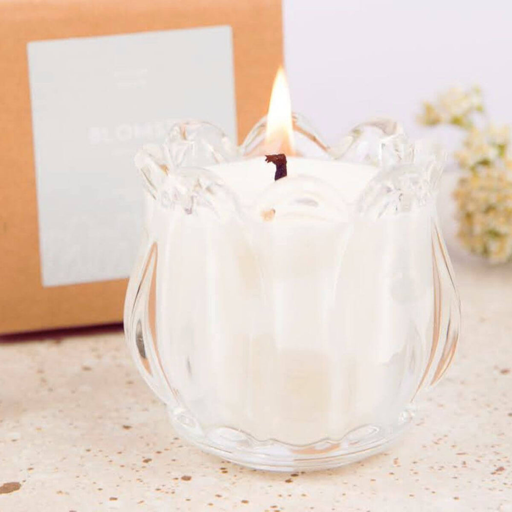 Blomst Tulip Soy Beeswax Unscented Candle | Shop Hygge Box