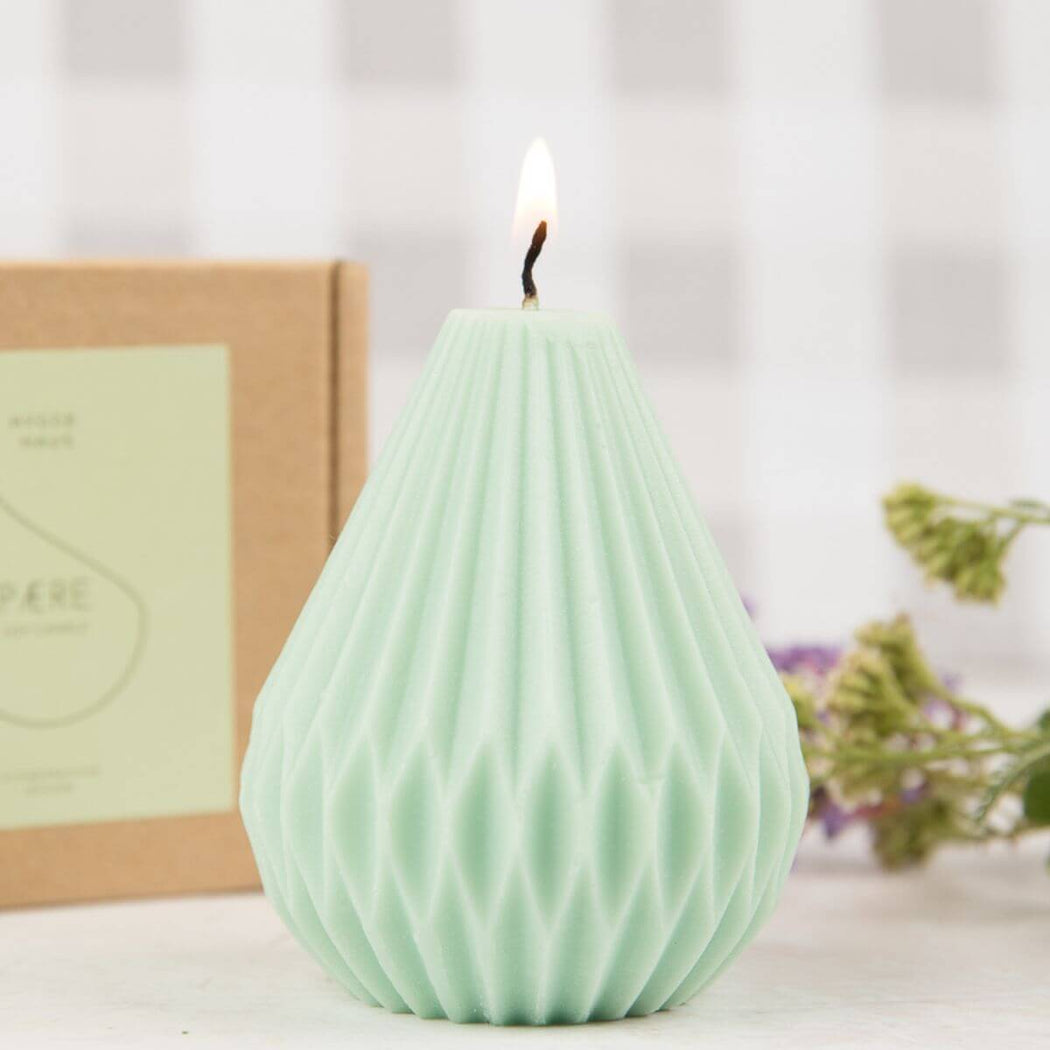 Hygge Haus Paere Art Candle Mint Green Pear