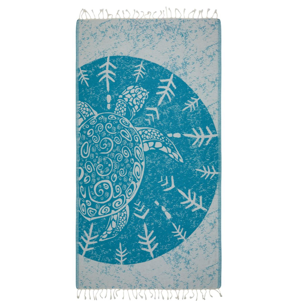 Hygge Haus Sea Turtle Turkish Towel | Shop Hygge Box