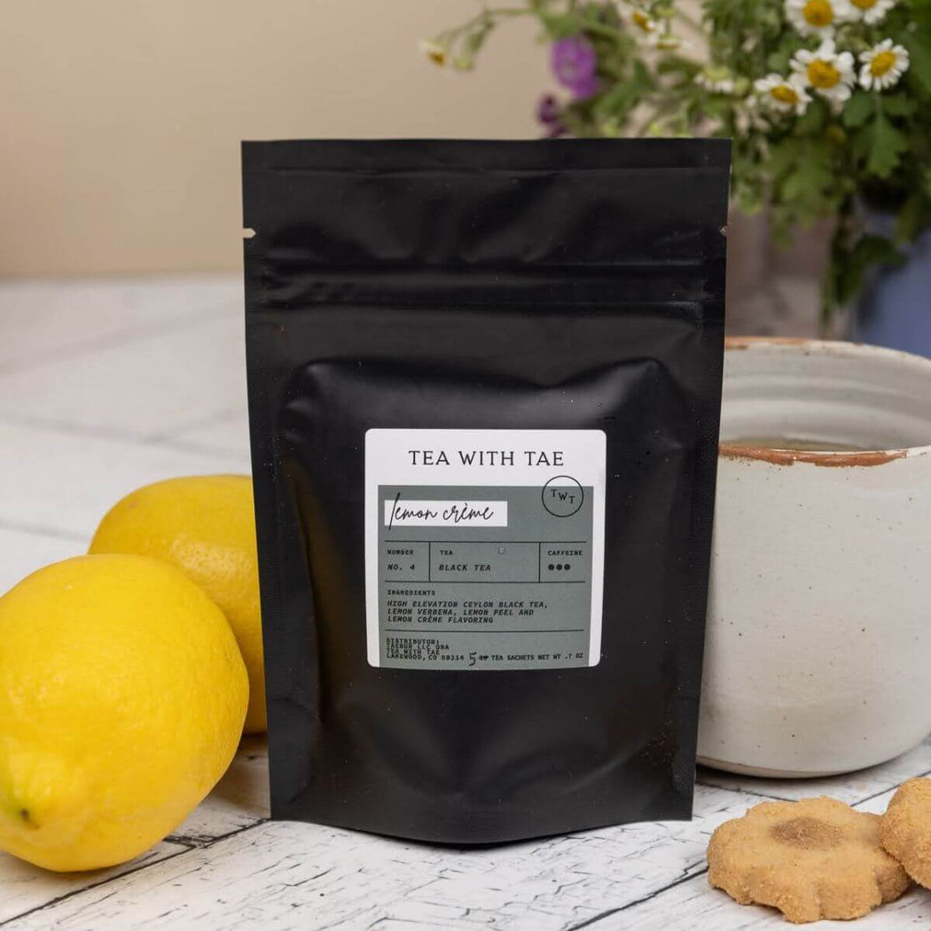 Tea with Tae Lemon Creme Tea in Pouch - 5 sachets | Shop Hygge Box