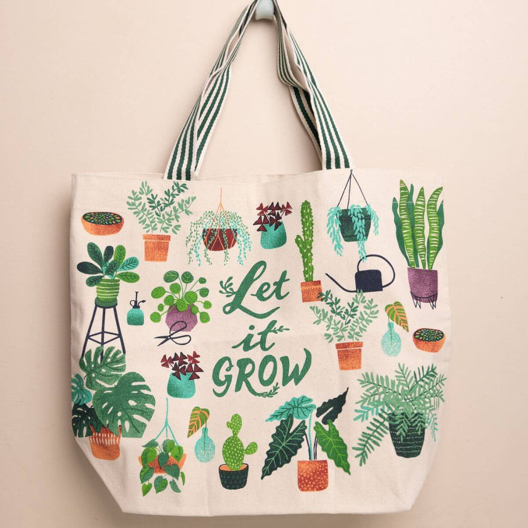 Danica Studio Let It Grow Cotton Tote Bag  18x15 | Shop Hygge Box