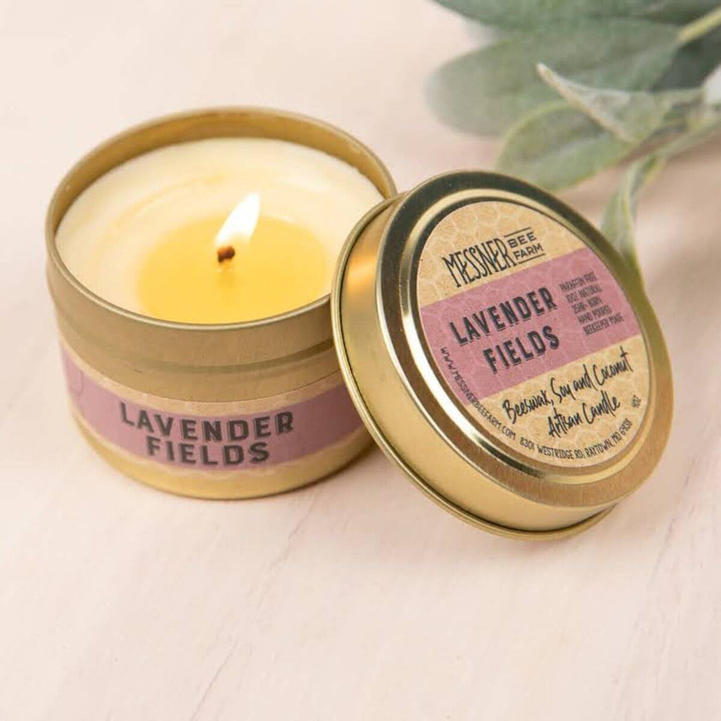 Messner Bee Farm Lavender Fields Candle 4 oz | Shop Hygge Box