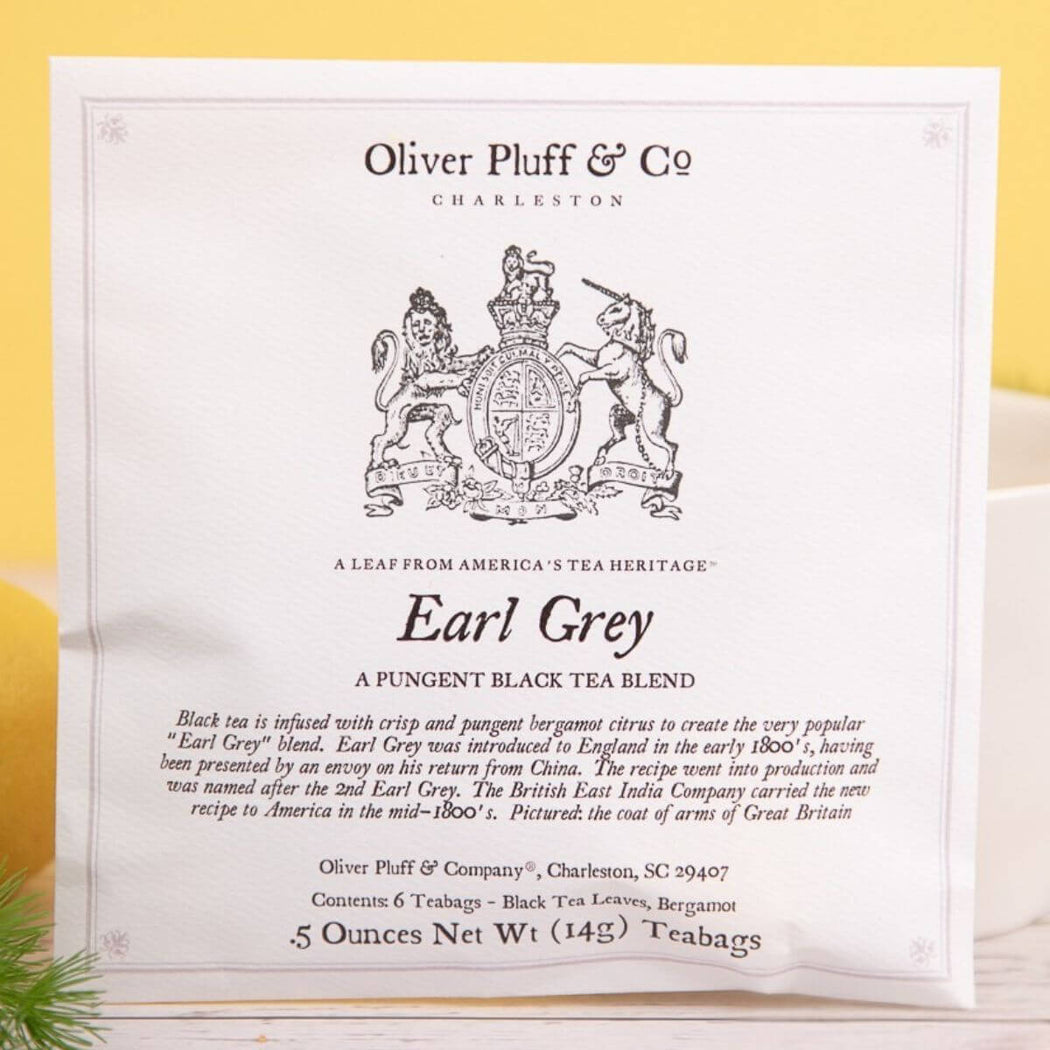 Oliver Pluff Earl Grey - 6 TeaBags | Shop Hygge Box