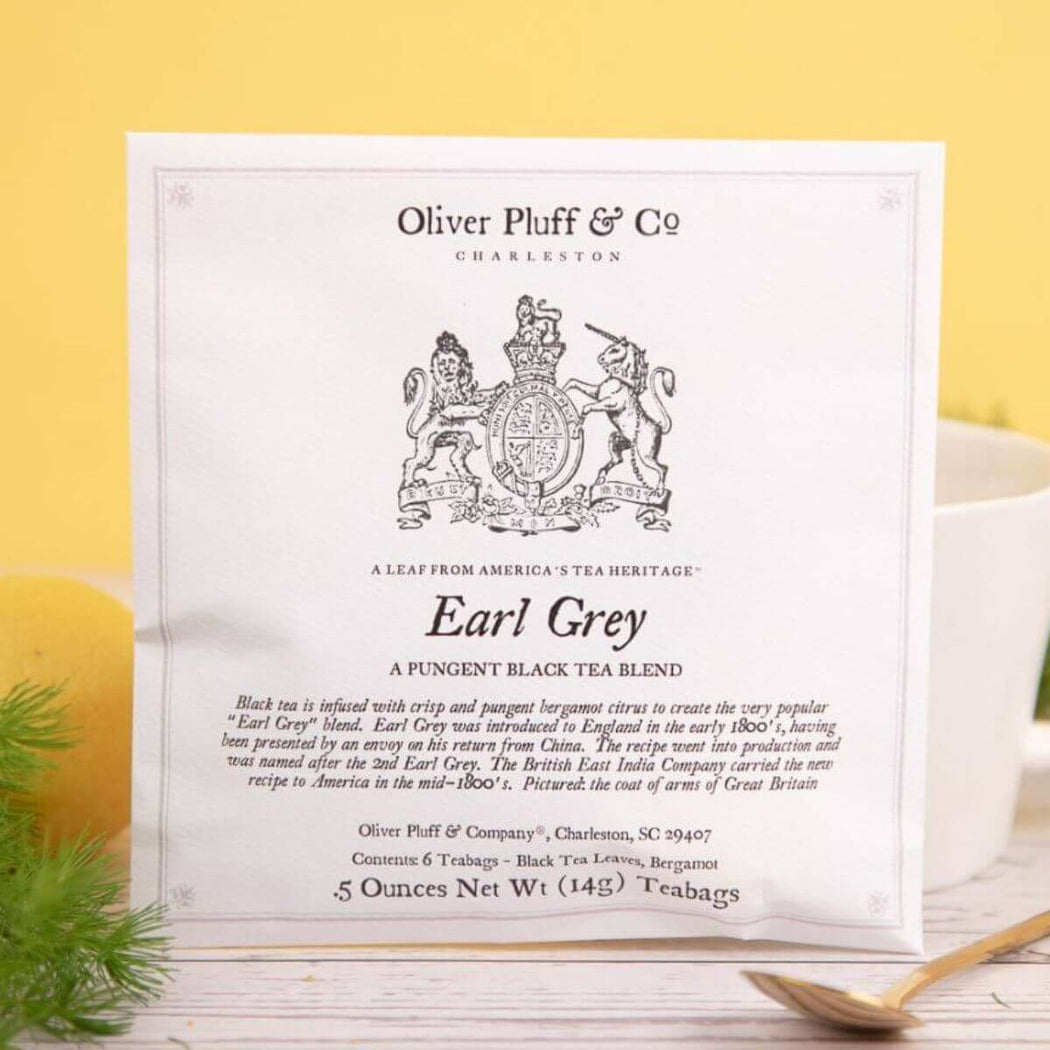 Oliver Pluff Earl Grey - 6 TeaBags | Shop Hygge Box