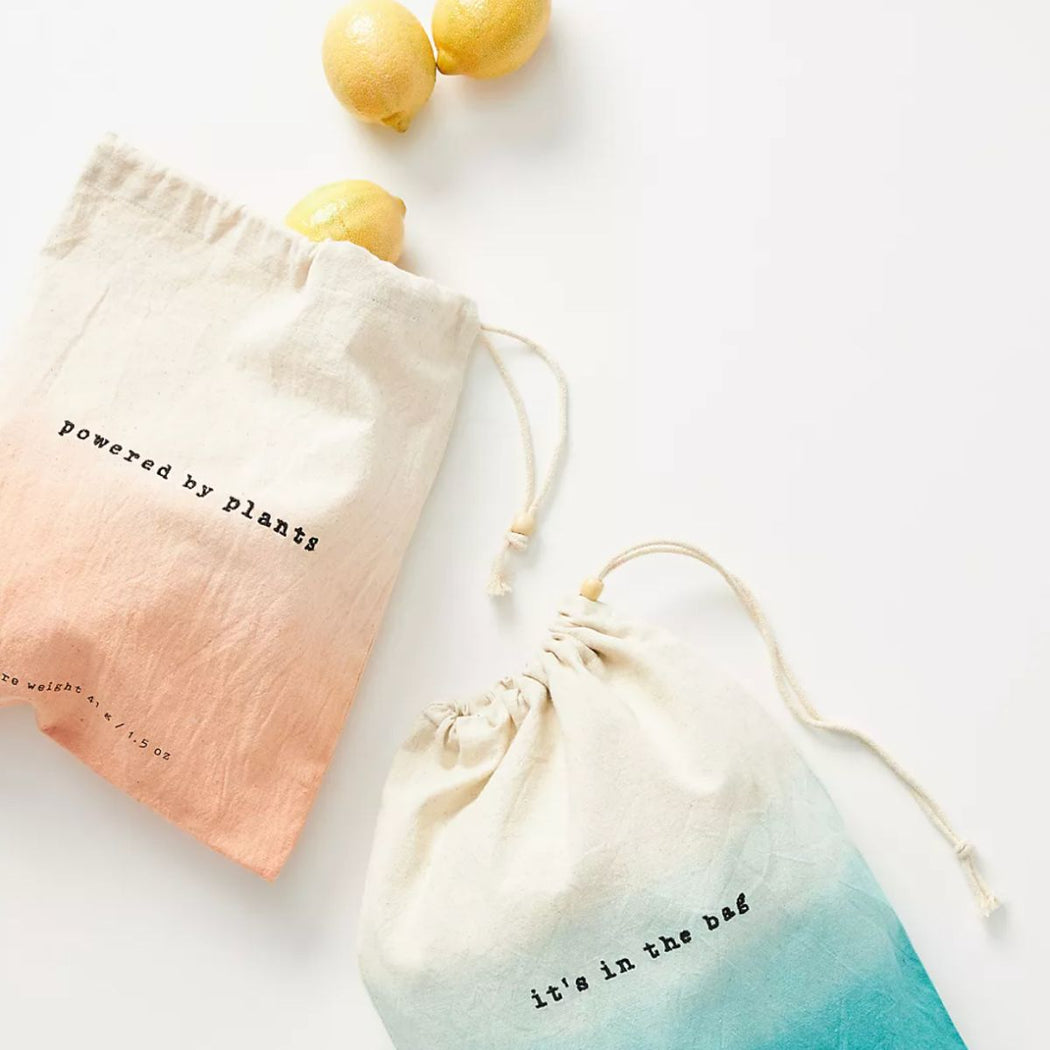 Handmade Ombre Dip Dye Produce Bags