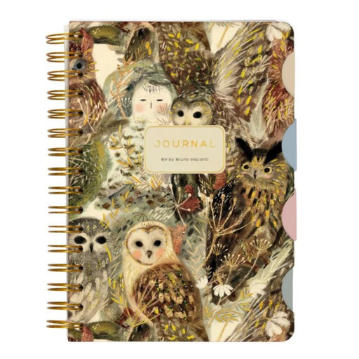 Bruno Visconti Mixed Art Journal - Owls