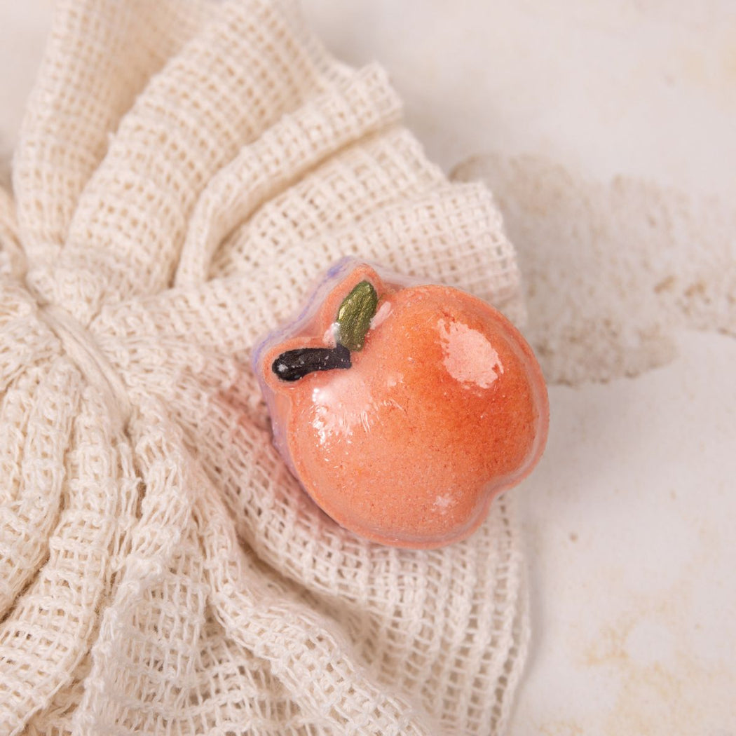 Peach Scented Mini Bath Bomb | Shop Hygge Box