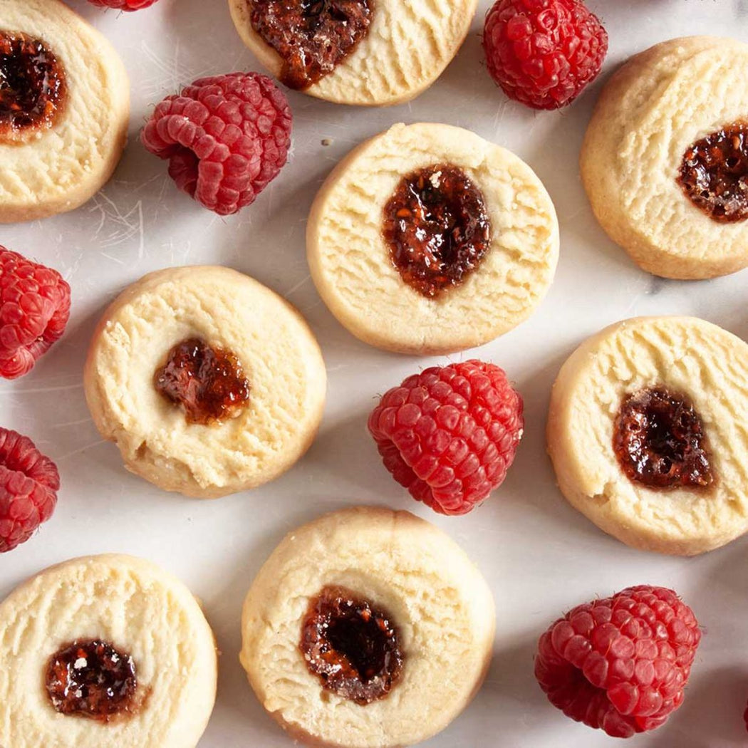 Raspberry Jam Drop Cookies Swedish Recipe | Shop Hygge Box