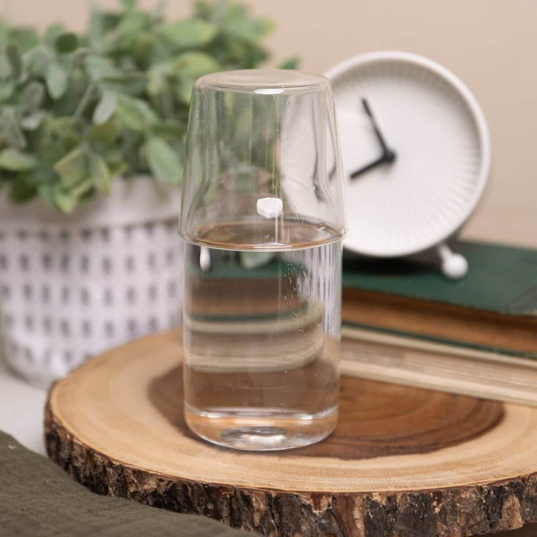 Bedside Glass Carafe 16oz | Shop Hygge Box