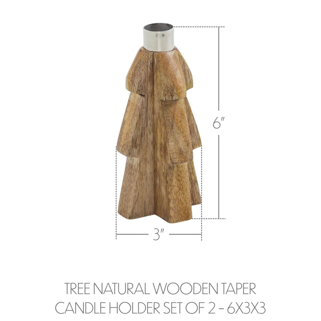 Wood Tree Taper Holders