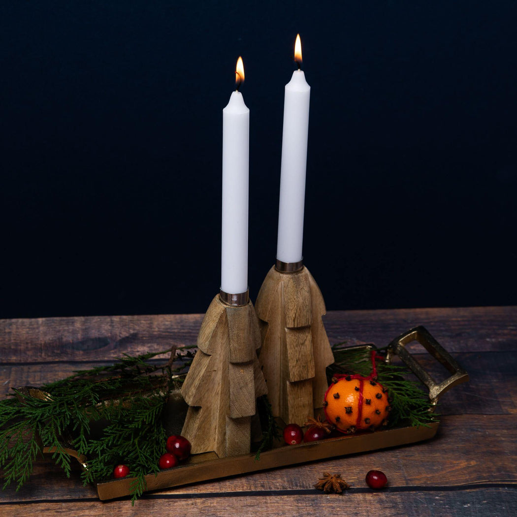 Wood Tree Taper Holders