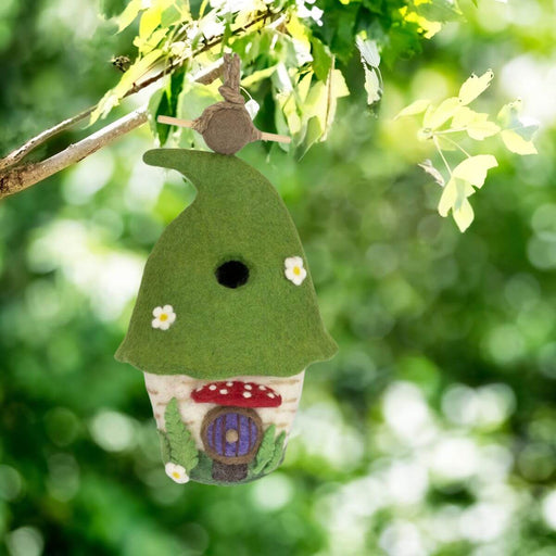 Handmade Woodland Fairy Tale Birdhouse Hanging