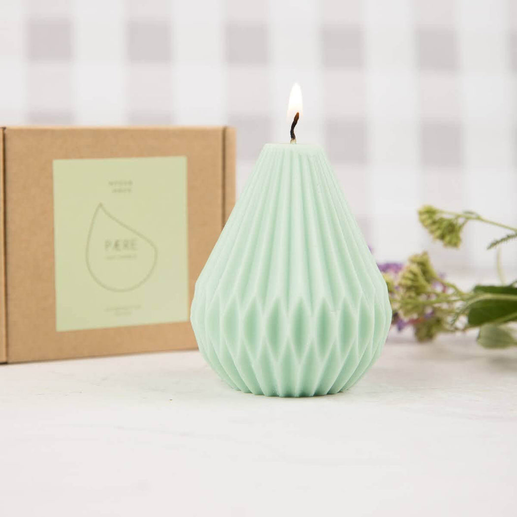 Hygge Haus Paere Art Candle Mint Green Pear