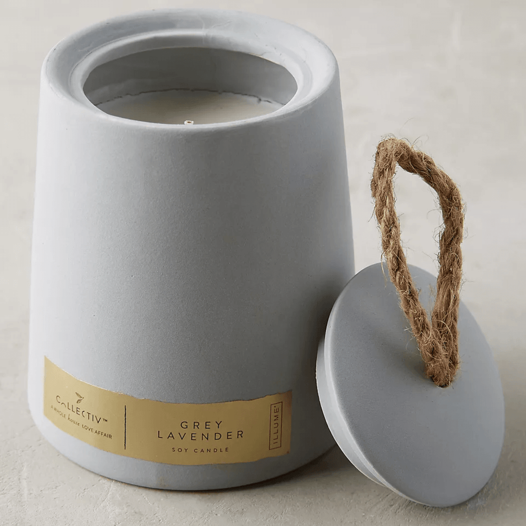 Illume Ceramic Candle Grey Lavender