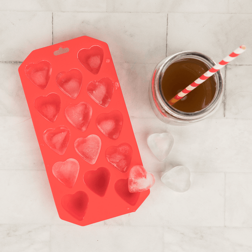 Silicone Red Hearts Ice Tray Hygge Box 