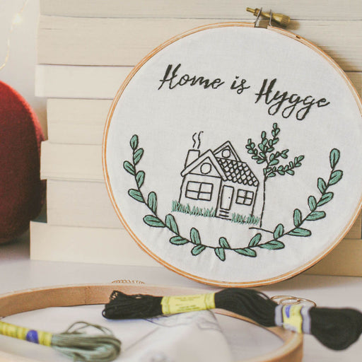 Home is Hygge Embroidery Kit