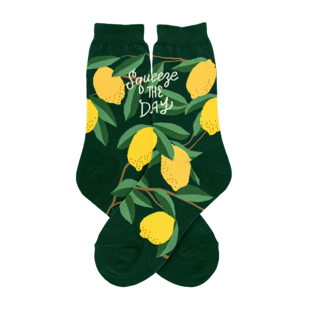 Squeeze the Day Lemons Socks