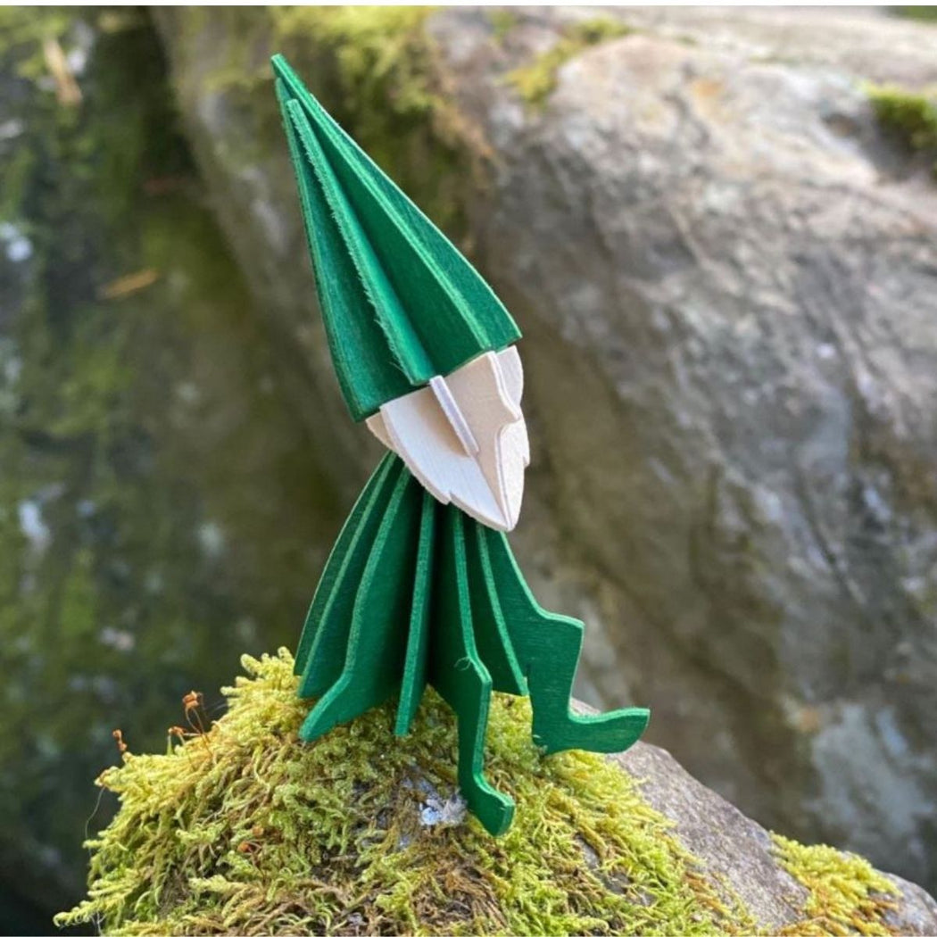 Lovi 12cm Green Elf Birchwood