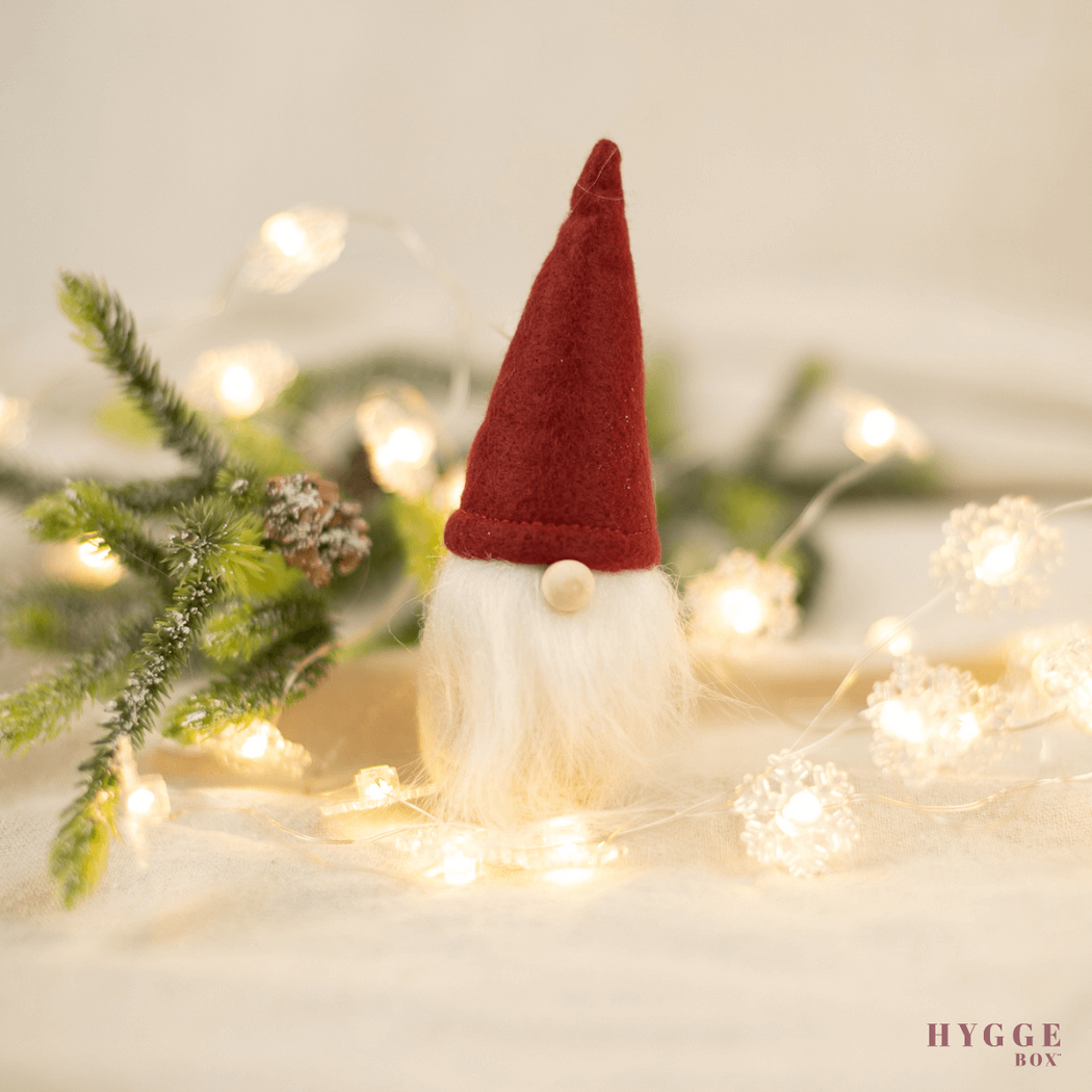 Hygge Christmas Gnome Nisse Doll with Wooden Nose