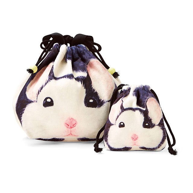Kawaii Panda Hamster Drawstring Bags Japan